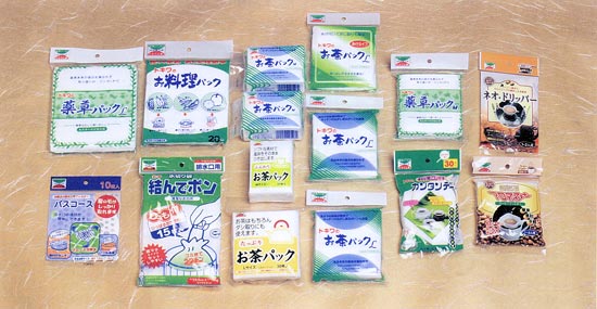 「お茶パック」をはじめとする多彩な商品群