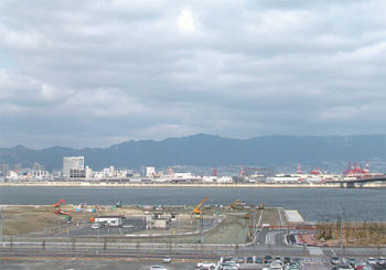 展望デッキから見た神戸市街の眺望