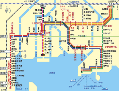 広島電鉄路線図