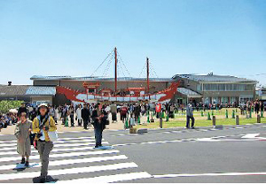 平城京歴史館・遣唐使船復原展示