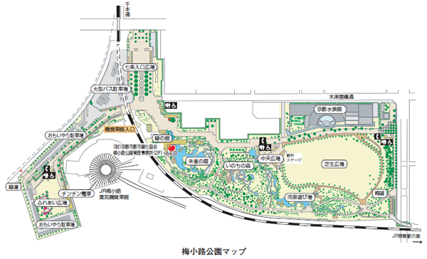 梅小路公園マップ