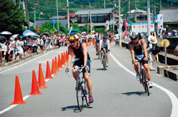 画像：トライアスロン中島大会