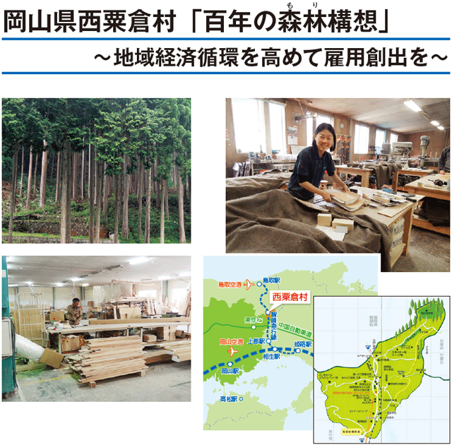 岡山県西粟倉村「百年の森林構想」 ～地域経済循環を高めて雇用創出を～