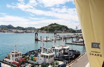 ONOMICHI SHAREテラスからの眺め