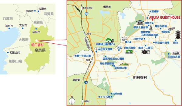 ※マップ情報提供：国営飛鳥歴史公園